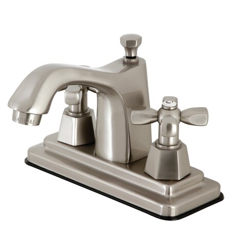 Kingston Brass KS8648HX 4" Centerset Bathroom Faucet, Brushed Nickel KS8648HX